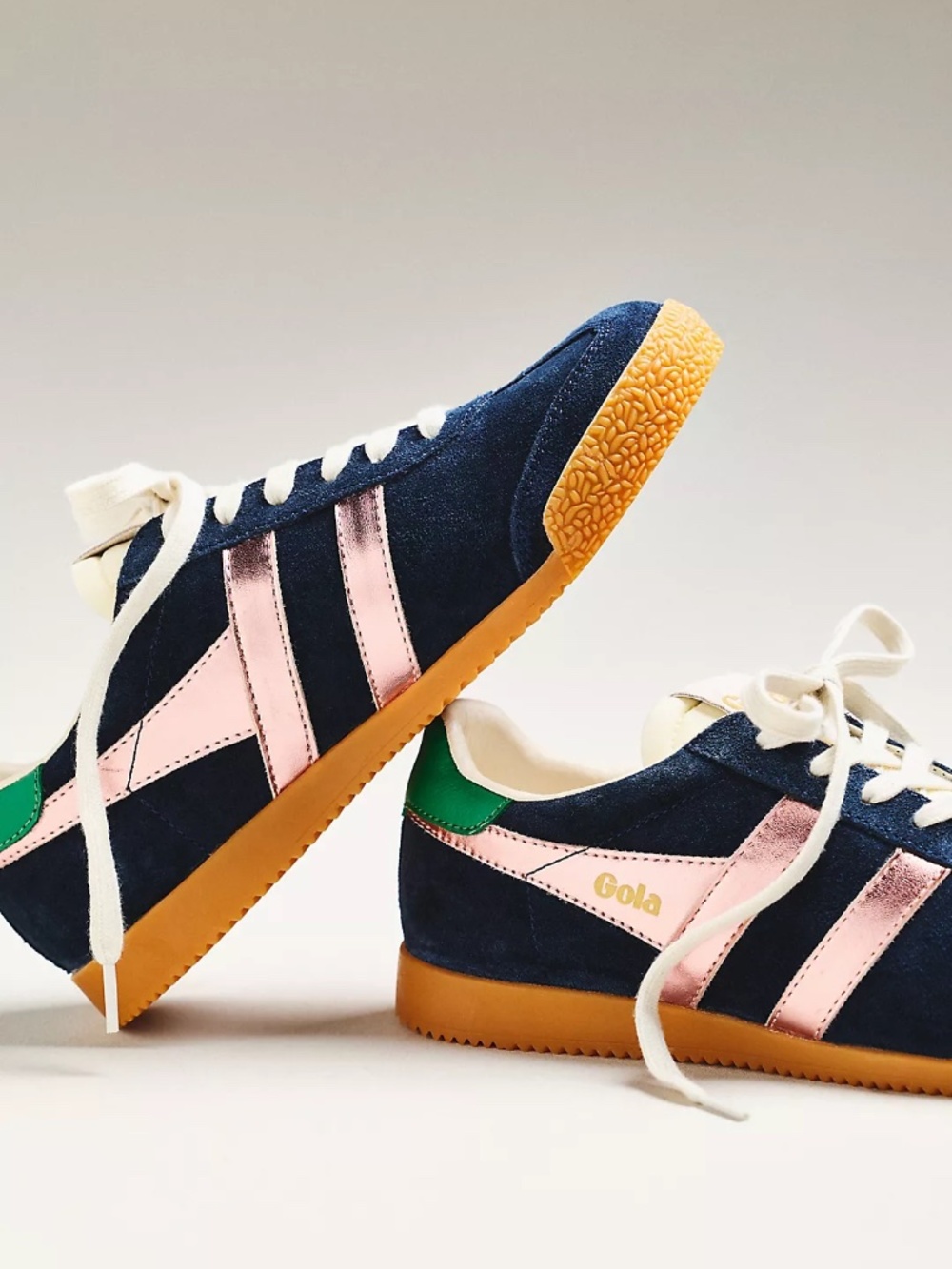 Gola Elan Glitz Sneakers - Navy/Pink/Emerald 6.5US - NEW!